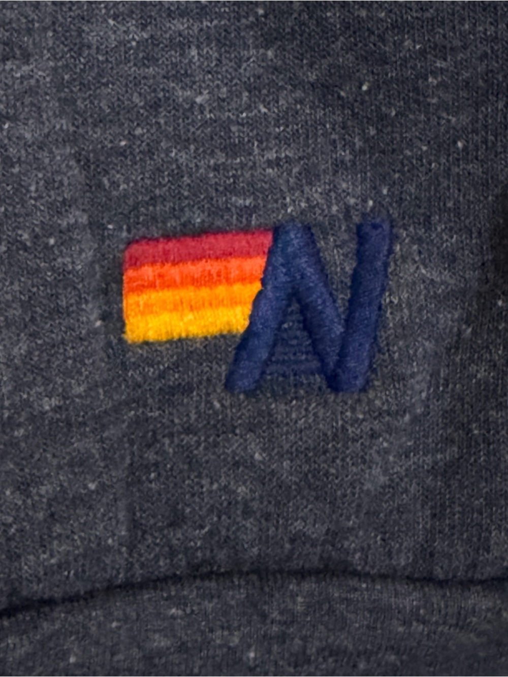 Aviator Nation Navy Lightning Bolt Pullover with Pink & Neon Stripes - Picture 3 of 5
